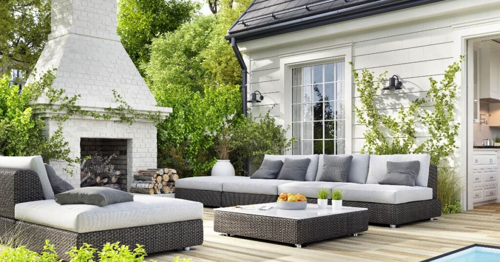 clean outdoor furniture
