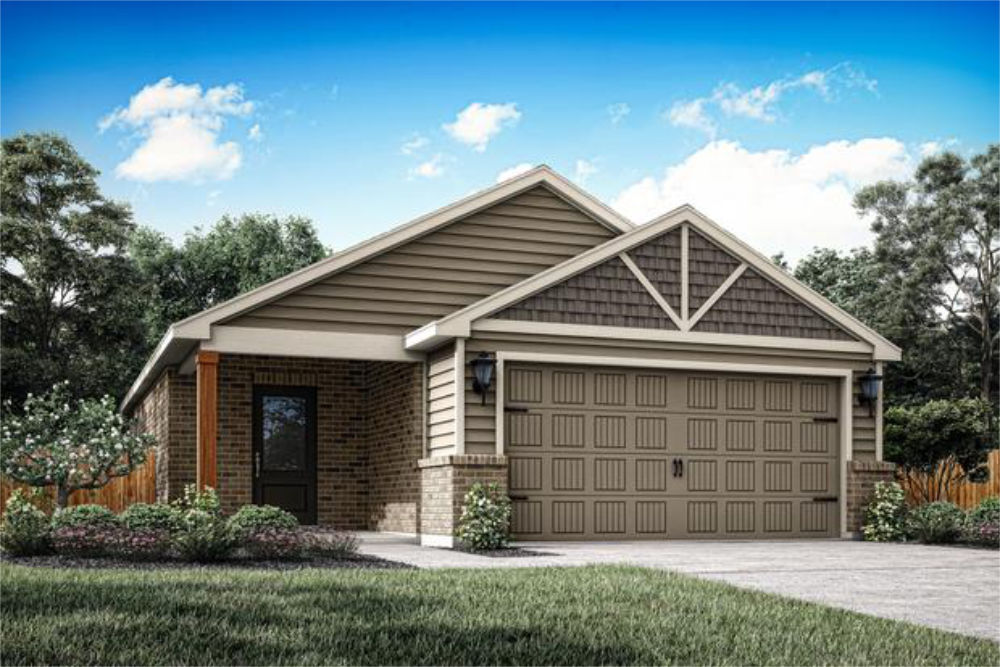 LGI Homes Klein Plan home at Tuscany Lakes in Yukon OK. 