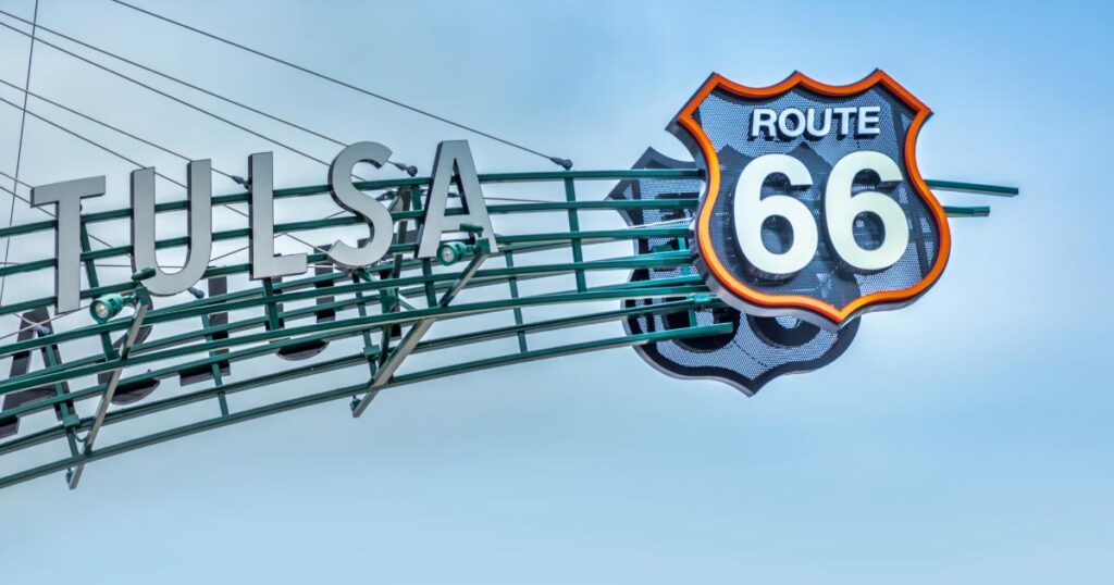 Tulsa Route 66 sign