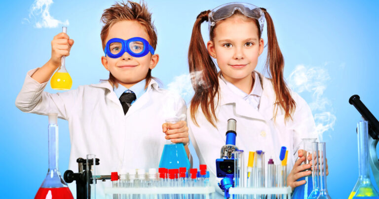 Children learning science