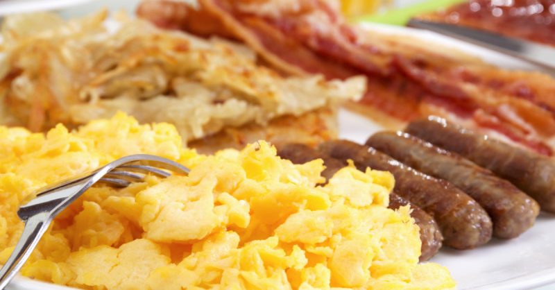Breakfast Food on Plate