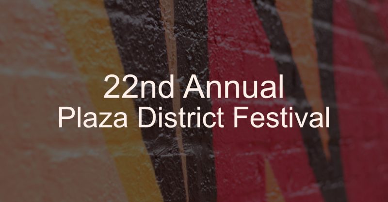 Closeup,Of,Pink,And,Yellow,And,Brown,Lines,On,A 22nd Annual Plaza District Festival